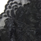 Трусы женские Lormar "Dea" Nero (черные), размер L на отдельном изображении фрагментом ткани инфо 9106v.