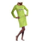 Домашнее платье "Camicia Happiness Forever" Размер 42, цвет: Verde Mela (салатовый с лиловым) 6191 всем гигиеническим стандартам Товар сертифицирован инфо 9260v.