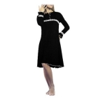 Домашнее платье "Camicia Sophisticated Lady" Размер 44, цвет: Nero (черный) 6215 всем гигиеническим стандартам Товар сертифицирован инфо 9339v.