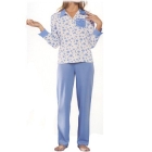 Пижама женская "Snowy Morning" Размер: 44, цвет: Celeste (синий) 6203 всем гигиеническим стандартам Товар сертифицирован инфо 9347v.